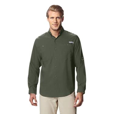 Imagem de Columbia Camiseta masculina Tamiami Ii de manga comprida, Cipreste, 4X Tall