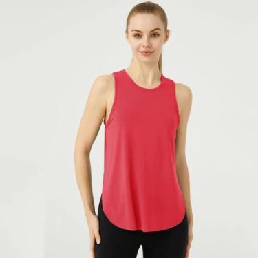 Imagem de Camiseta Sem Mangas Feminina De Verão Para Fitness E Corrida, Respiráv