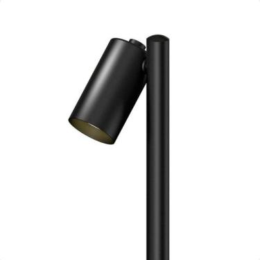 Imagem de Luminária Poste De Jardim Taschibra Moderno Wabi 50 Mr16 Bivolt Preto,