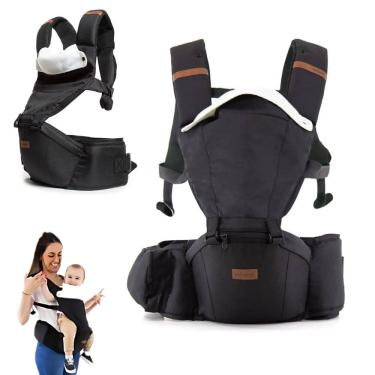 Imagem de Canguru Ergonômico para Bebê Close 5 em 1 Infanti Preto