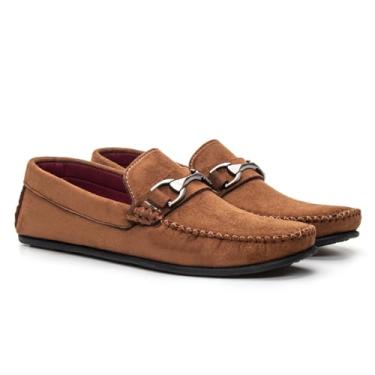 Imagem de Mocassim Masculino Casual Dockside em Camurça com Fivela (Ferrugem, BR, Adulto, Numérico, 37)