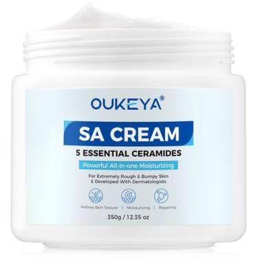 Imagem de Creme corporal OUKEYA SA para pele seca áspera e irregular 350ml
