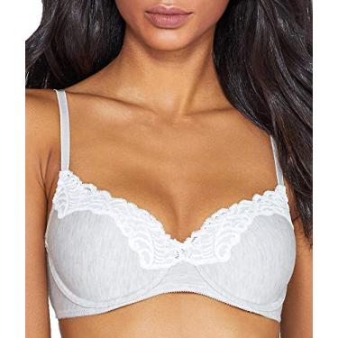 Imagem de Natori Forro de contorno essencial feminino, Pena cinza/branco quente, 32DD