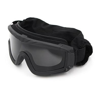 Imagem de VEWOE Óculos táticos Airsoft antiembaciamento com 3 lentes intercambiáveis, óculos de segurança para tiro e caça