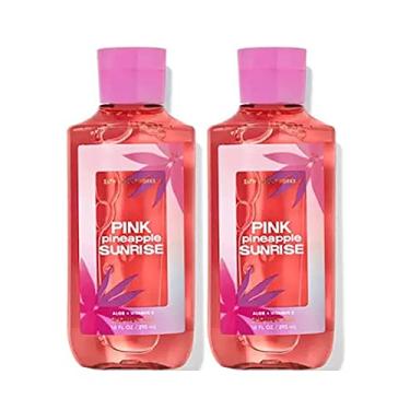 Imagem de Bath & Body Works Conjunto De Sabonete Líquido Para Banho Pink Pineapple Sunrise Mulheres, 2 Unidades, 10 Oz (Pink Sunrise)
