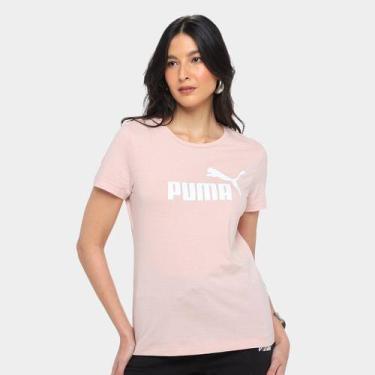 Imagem de Camiseta Puma Casal Feminina, Rosê, G
