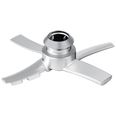 Imagem de NANOBABY Lâmina de reposição compatível com Ninja Swirl da Creami NC700 Ice Cream Makers, substituição de lâmina de mistura para Ninja Creamy Soft Serve NC701 NC701C, aço inoxidável, prata