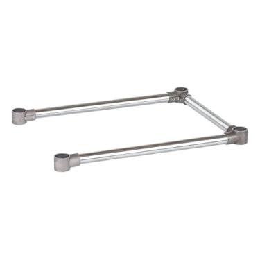 Imagem de DuraSteel Suporte de mesa de trabalho de base aberta - Suportes transversais de perna estabilizadores de mesa de 76 x 45 cm - Serve para mesa de trabalho comercial de aço inoxidável ou madeira de