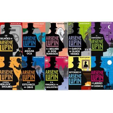 Imagem de Coleção As aventuras de Arsène Lupin com 10 volumes - Editora Principi
