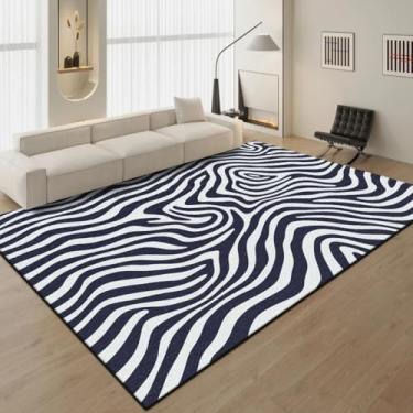 Imagem de Tapete azul grande para sala de estar, quarto, cabeceira, decoração de casa (160 x 200 cm (62 x 78 pol.) / hxx-280806001306)