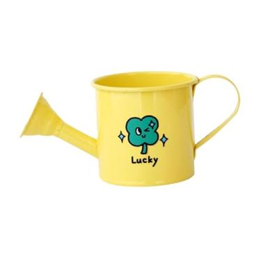 Imagem de IEUDNS Regador infantil, brinquedo de faz de conta, regador portátil fofo, brinquedo aquático de jardim para flores, fazenda, bonsai, Amarelo