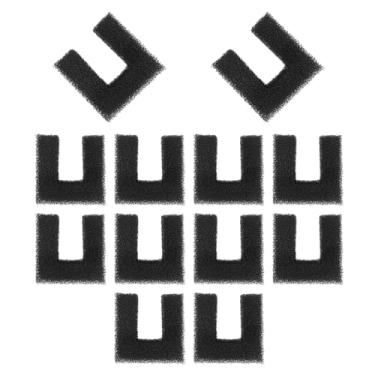 Imagem de Bxian Dispensador de água para animais de estimação em forma de U, filtro de espuma, filtro de substituição para gatos, adequado para bebedouros de 3,5 l e 3,5 l para cães de 3,5 l