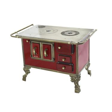 Imagem de Fogão a Lenha Barroco Venâncio 03 Vermelho Intenso 3BEVR