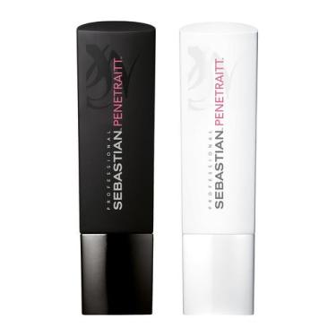Imagem de Pacote de shampoo e condicionador Sebastian Penetraitt 248 ml