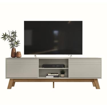 Imagem de Rack Bancada Para TV 75 Pol 180cm Dulce Off White Z49      - Mpozenato