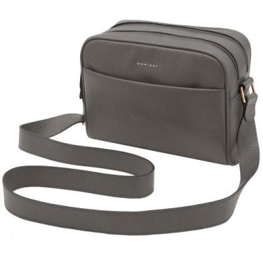 Imagem de Bolsa de Couro Mariart Pupunha, Cinza