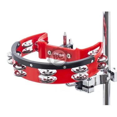 Imagem de Pandeirola Liverpool Meia Lua Vermelha com presilha para fixar em ferragens e hastes em geral (11444