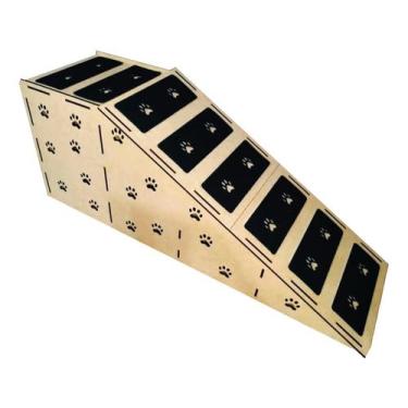 Imagem de Rampa Degrau Pet Tam G Em Mdf 6mm 60cm Altura Personalizada
