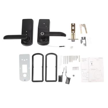 Imagem de Fechadura de porta inteligente Trava de impressão digital Senha de maçaneta de porta digital Suporte de função Bluetooth para IOS Android para Home Hotel Office Premium Liga de