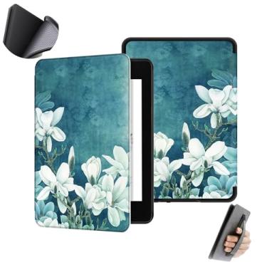Imagem de GUKSRASO Capa para 6.8" Kindle Paperwhite 11ª Geração/Signature Edition (Modelo: M2L3EK/M2L4EK) - Material TPU à Prova D'água com Suspensão Automática, Alça de Mão