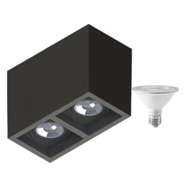 Imagem de SAVE ENERGY - Plafon Sobrepor Recuado + 2 Lâmpada Par30 10w 3000k Save Energy