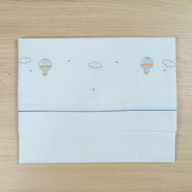 Imagem de Cueiro | Bordado à mão - Balãozinho azul