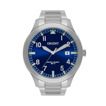 Imagem de Relógio Orient Masculino Mbss1361 D2sx Azul Aço Analogico, Aço, Azul, 