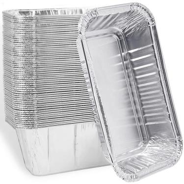 Imagem de Pacote com 40 bandejas de graxa forros de copo de graxa para membros Mark 4 queimadores para chapa a gás de topo plano ao ar livre Pro-Series 5 queimadores, bandeja de gotejamento de folha de alumínio