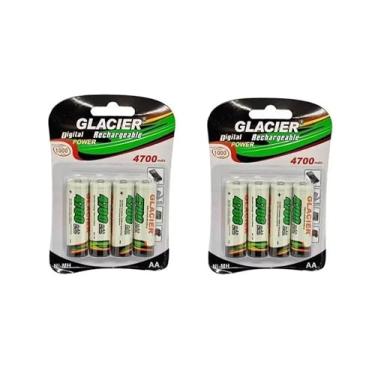 Imagem de Pilha Recarregável AAA 2700mah E AA 4700mah 1.2v Blister Com 4 Ou 8 Unidades (8 AA)