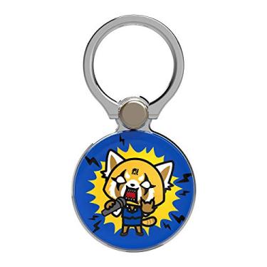 Imagem de iFace x Sanrio Série licenciada Universal Smartphone Ring Holder Accessory - Acessório de telefone com adesivo bonito para iPhone, Samsung Galaxy, etc., Aggretsuko (Rage)