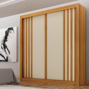 Imagem de Guarda-roupa Para Quarto Casal 2 Portas Milano Cinamomo/off White