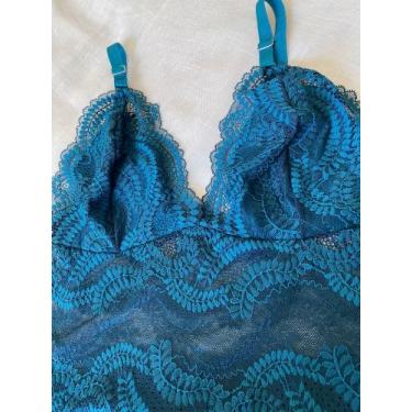 Imagem de Cropped de Renda Plus Size - VM Store, Verde pavão, 48/50