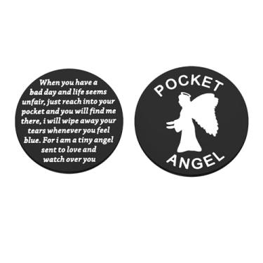 Imagem de MAOFAED Guardian Angel Gift Guardian Angel Pocket Token Inspirational Quote Gift for Her Him (have a bad day CA)