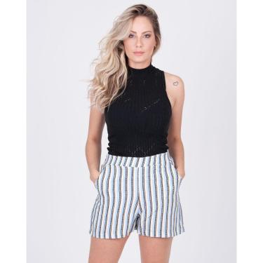 Imagem de Shorts Limone Listras Amarelo - M-Feminino