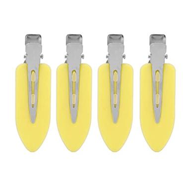 Imagem de Grampos de cabelo, grampos de cabelo sem dobras, 4 peças sem vincos, grampos de cabelo com bico de pato, grampos de cabelo para mulheres, clipes de maquiagem, grampos de cabelo para seção de estilo