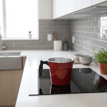 Imagem de Leiteira Fervedor 1,2L Canecão Caneco em Alumínio com Cabo Cores (Vermelho)