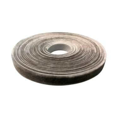 Imagem de VCB, ESCOVA FITA VEDAÇÃO 25x7 CINZA ROLO C/10 MTS ENCAIXE JANELA PORTA ALUMINIO