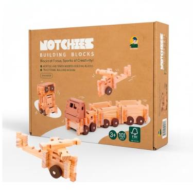 Imagem de Kit Blocos de Montar Carro Jovi-Mindly C101 com 101 Peças – Brinquedo Educativo Infantil para Criatividade e Habilidades Motoras. Presente