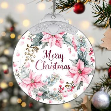 Imagem de Enfeites de Natal, guirlanda de cristal, enfeites de árvore de Natal feitos à mão, decoração de carro e casa - presentes de Natal, decoração de artesanato em acrílico, ideias de troca de presentes