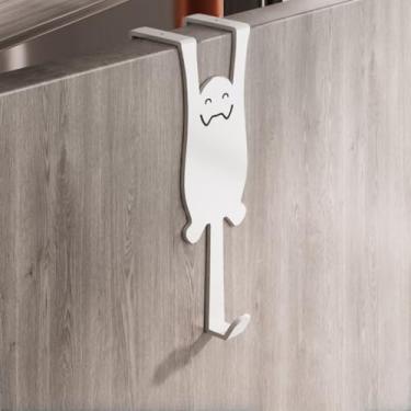 Imagem de 1 gancho de metal em forma de gato, ganchos de aço resistente para casacos, bolsas, chaves, chapéus, organizador decorativo para casa