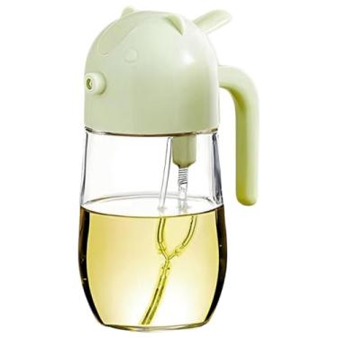 Imagem de Galheteiro Azeite Spray 2 Em 1 Vidro Óleo E Vinagre 600ml(Verde Com Spray)