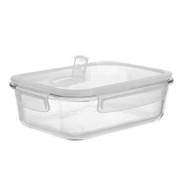 Imagem de Pote Hermético Vidro Borosslicato Vedado 640Ml