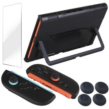 Imagem de YoRHa Handle Grip Protective Cover Case (Black) for Switch 2 JC Controller & Tablet [2025 Model]