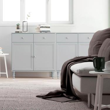 Imagem de Aparador Buffet Ditália 2 Gav 2 Portas 2 Unidades R-629 Cinza