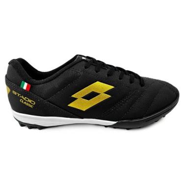 Imagem de Chuteira Society Lotto Stadio Classic Preto Original Conforto, Preto, 