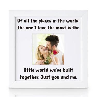 Imagem de THYGIFTREE Presente romântico para esposa, namorada, do marido, lembrança sentimental, porta-retratos para ela, presente de aniversário e dia dos namorados