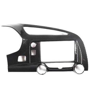 Imagem de Capa de acabamento do painel do console central compatível com Chevrolet Corvette C7 2014-2019 ABS painel de controle central painel de ventilação de ar acessórios de proteção interior da moldura