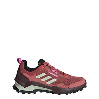 Imagem de adidas Tênis feminino Terrex AX4 – Tênis de caminhada, Vermelho-maravilha vermelho/verde linho/lilás pulsado, 9.5