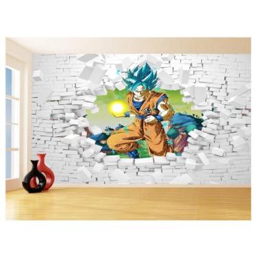 Imagem de Papel De Parede 3D Dragon Ball Goku Vegeta Anime 3,5M Dbz71 - Você Dec