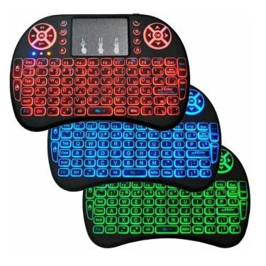 Imagem de Mini Teclado + Touchpad Mouse Sem Fio P/ Smart Tv Pc Noteboo